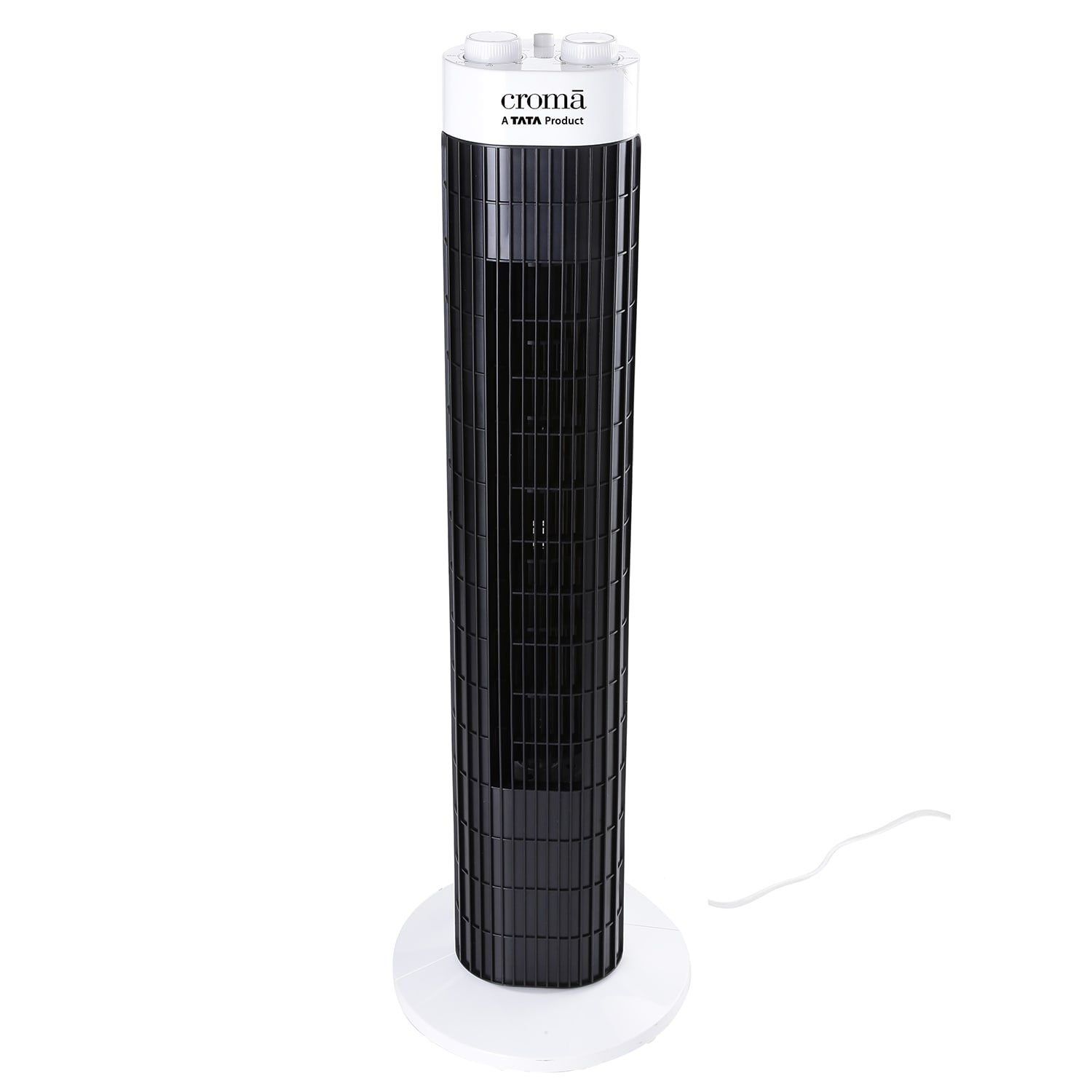 Buy Croma Floor Standing Tower Fan (CRAF0028, White & Black) Online Croma